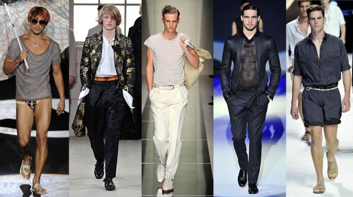 Una selección de las propuestas para hombres. Milán. Primavera/Verano 2011.